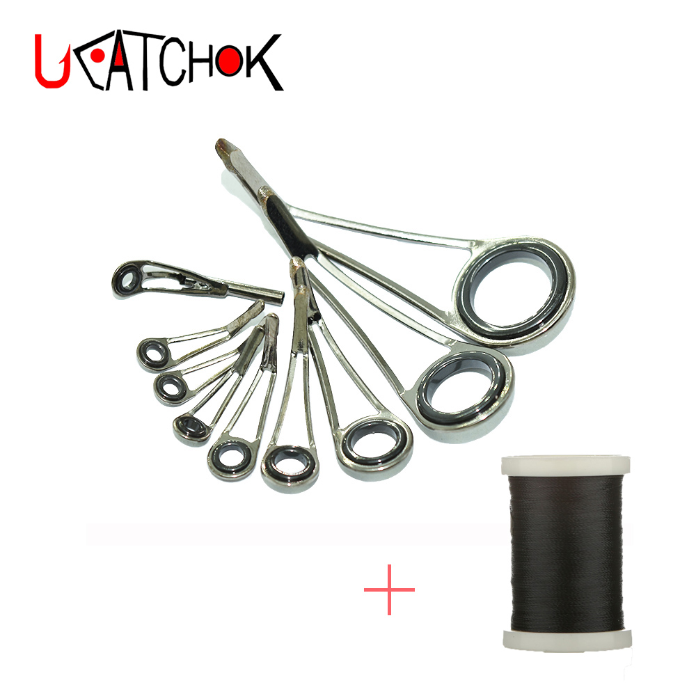 Fishing Rod Repair Kit - 9 szt./Zestaw Przelotki do Wędki Rock